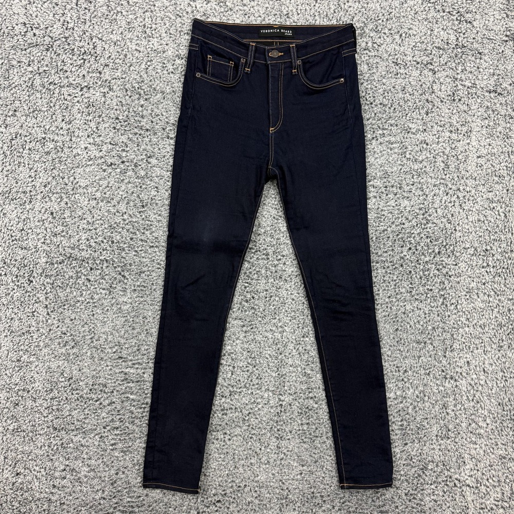 Veronica Beard Jeans Womens 28 Indigo Kate 10" Skinny Made USA Dark Wash